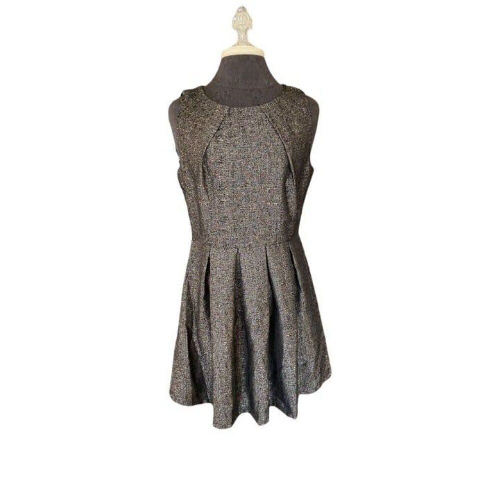 One Clothing Black and Gold Dress (Size Large)